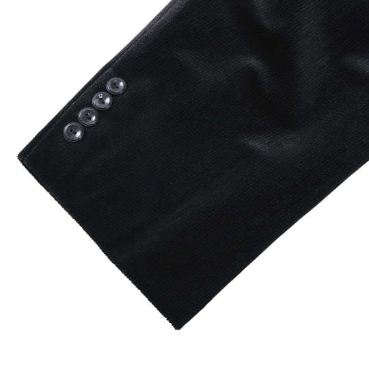  刺繍ショールカラーシングル1ツ釦スーツ ブラック