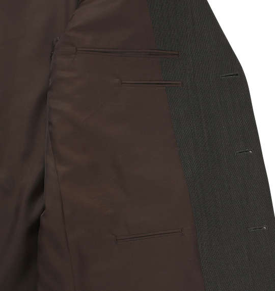  シングル3ツ釦スーツ(2パンツ) ダークブラウン