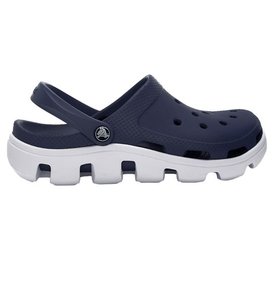 crocs サンダル(デュエットスポーツクロッグ) ネイビー×ライトグレー