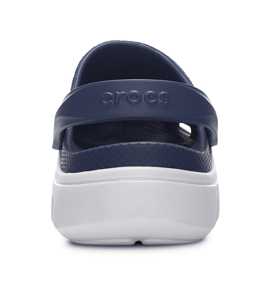 crocs サンダル(デュエットスポーツクロッグ) ネイビー×ライトグレー