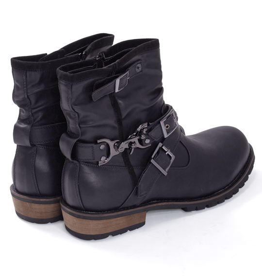 in the attic バックルエンジニアブーツ ブラック