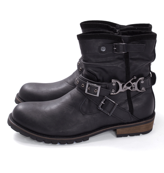 in the attic バックルエンジニアブーツ ブラック