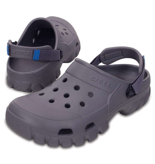 crocs サンダル(オフロードスポーツクロッグ) スモーク×チャコール