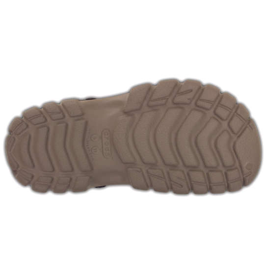 crocs サンダル(オフロードスポーツクロッグ) カーキ×ウォルナッツ
