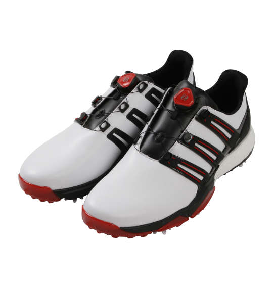 adidas golf ゴルフシューズ(パワーバンド ボア ブースト) ホワイト×コアブラック