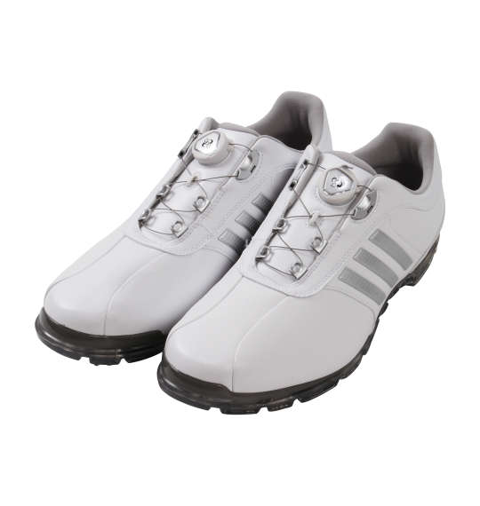 adidas golf ゴルフシューズ(ピュアメタル ボア プラス) ホワイト×シルバー