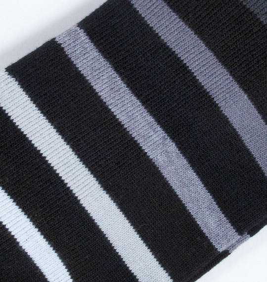  グラデボーダー柄ソックス ブラック