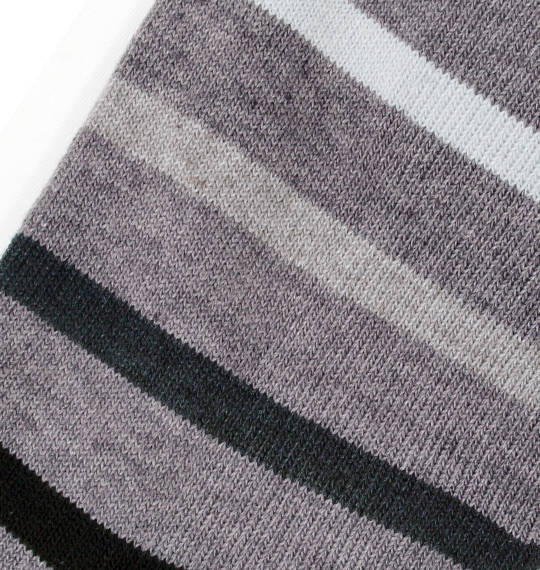  グラデボーダー柄ソックス グレー