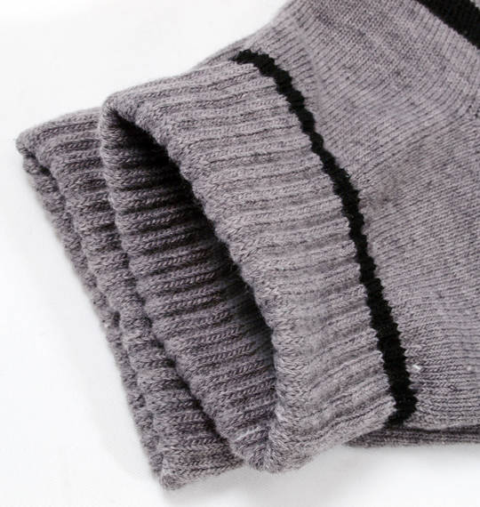  グラデボーダー柄ソックス グレー