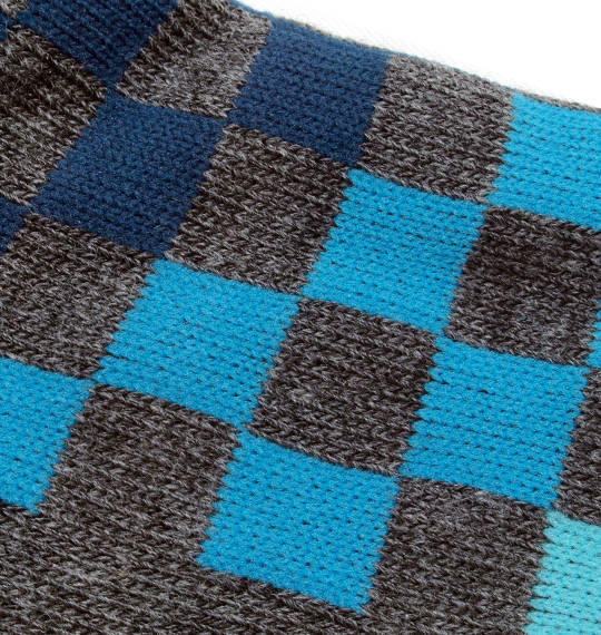  グラデチェッカー柄ソックス チャコール