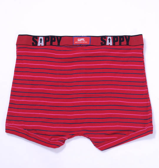 SAPPY ボーダーニットトランクス レッド系