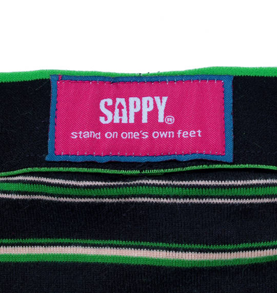 SAPPY ボーダーニットトランクス ブラック系