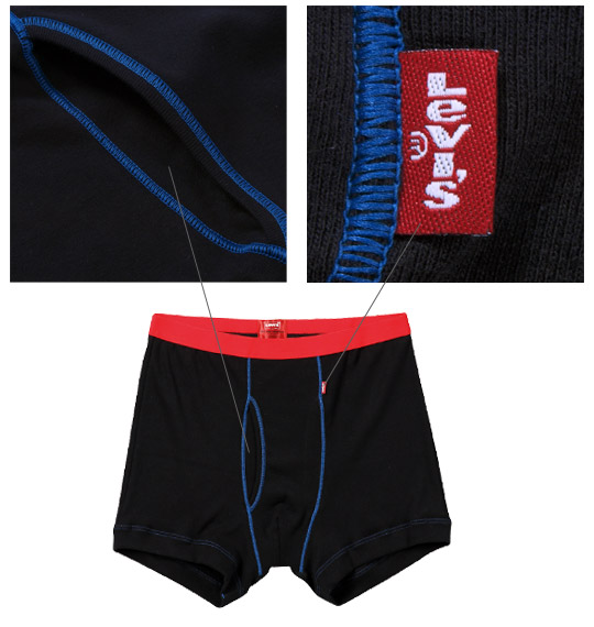 Levi's 2Pボクサーパンツ チャコール杢×ブラック