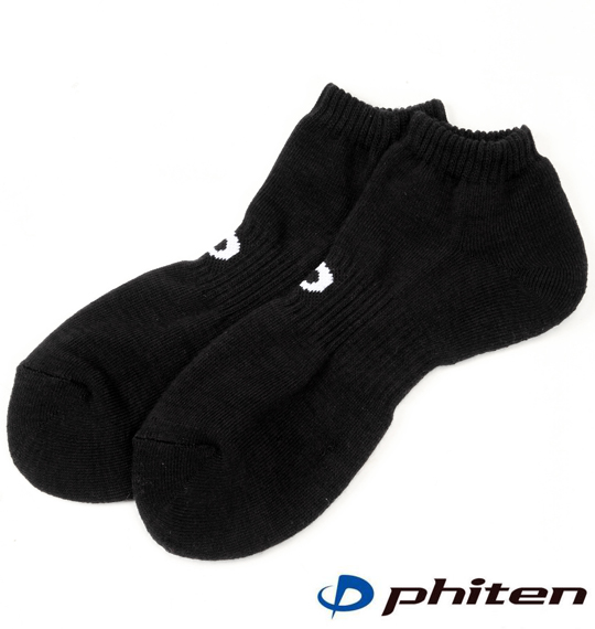Phiten ショートソックス ブラック