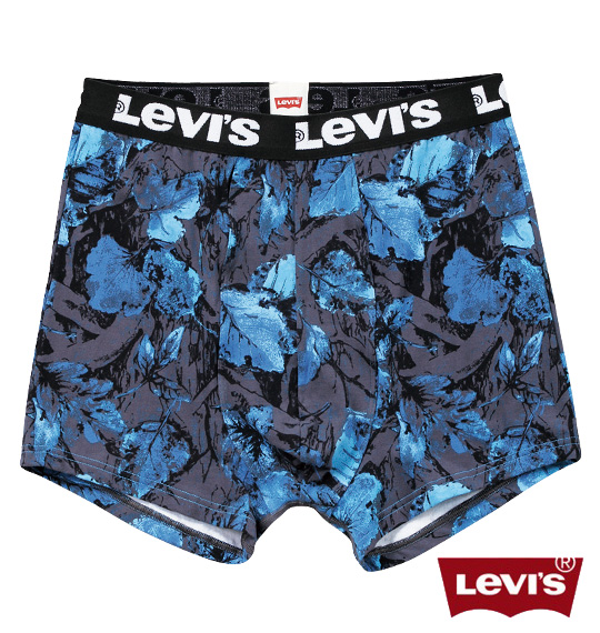 Levi's リアル迷彩プリントボクサーパンツ ブルー系