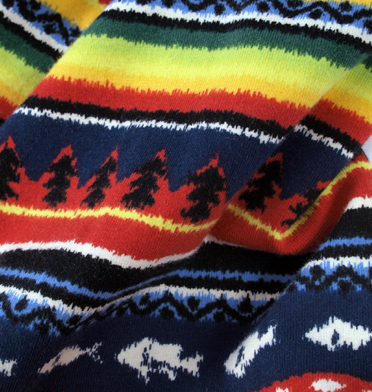 Levi's ミックスボーダープリントタイツ イエロー系