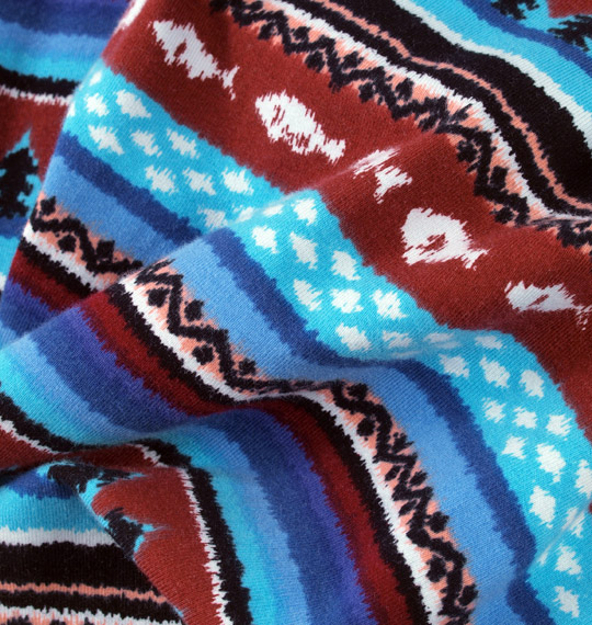 Levi's ミックスボーダープリントタイツ ブルー系