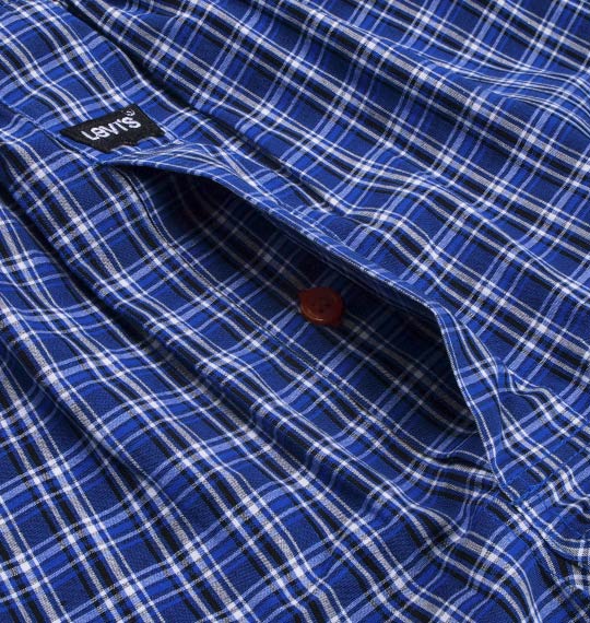 Levi's 2Pチェックトランクス レッド系×ブルー系