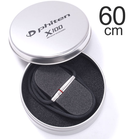 Phiten RAKUWAネックX100 リーシュ ブラック