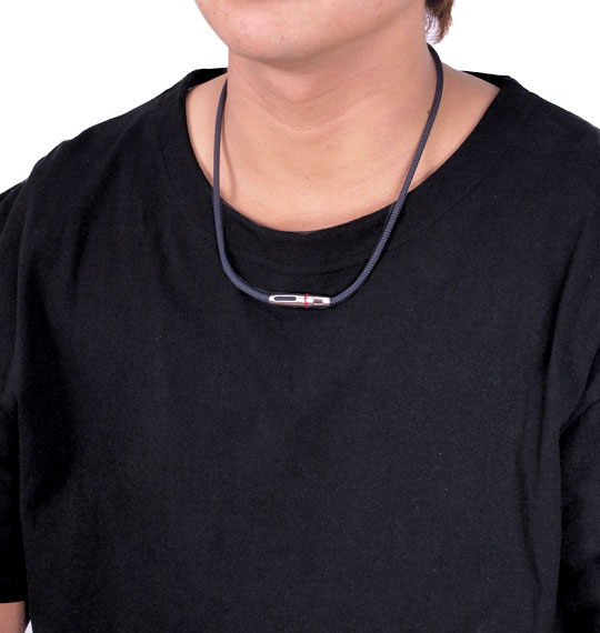 Phiten RAKUWAネックX100 リーシュ ブラック