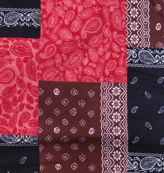 Levi's バンダナブロック柄タイツ レッド系