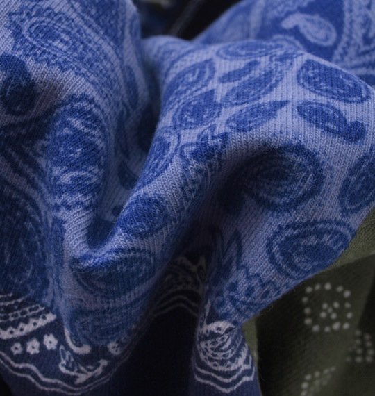 Levi's バンダナブロック柄タイツ ネイビー系