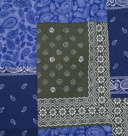 Levi's バンダナブロック柄タイツ ネイビー系