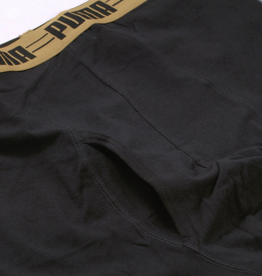 PUMA ワッペン風転写付切替ボクサーパンツ ブラック