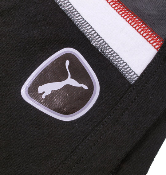 PUMA ワッペン風転写付切替ボクサーパンツ ブラック
