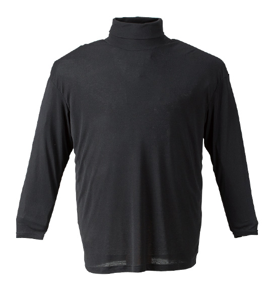 Heatchanger タートルネック長袖Tシャツ ブラック