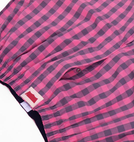 Levi's 2P チェック柄トランクス レッド系×ピンク系