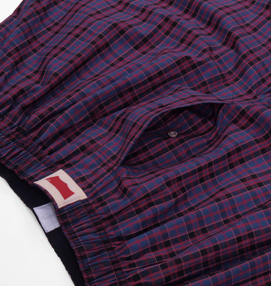 Levi's 2P チェック柄トランクス レッド系×ピンク系