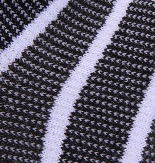  ボーダーアンクルソックス ブラック