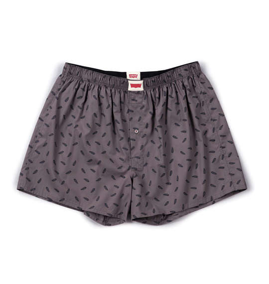 Levi's 2Pプリント柄トランクス ブラウン×ブルー