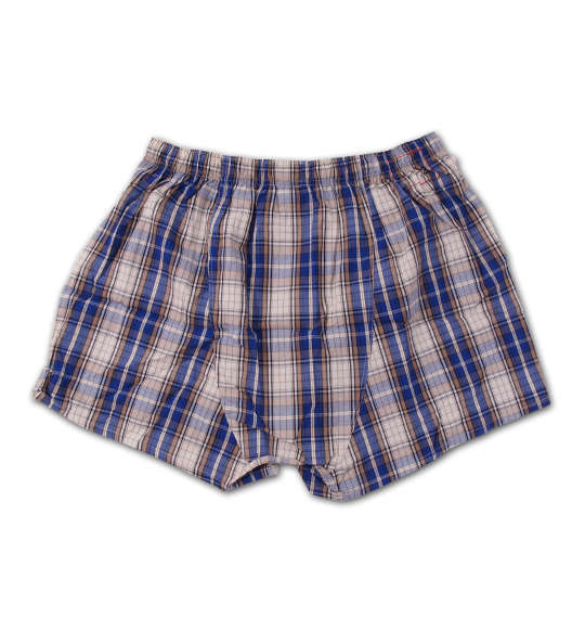 Levi's 2Pチェック柄トランクス レッド×ベージュ