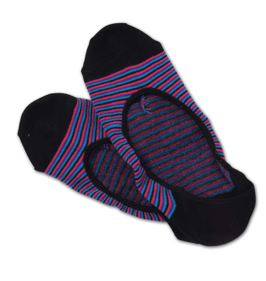 OUTDOOR PRODUCTS 3Pボーダーカバーソックス 3色ミックス