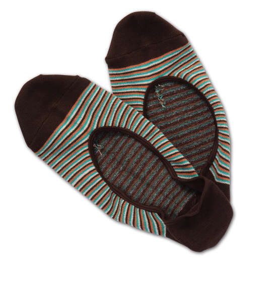 OUTDOOR PRODUCTS 3Pボーダーカバーソックス 3色ミックス