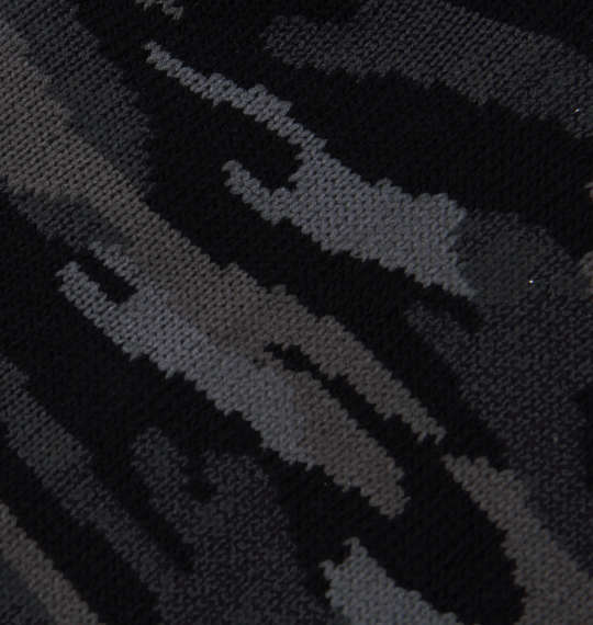  カモフラ柄アンクルソックス ブラック