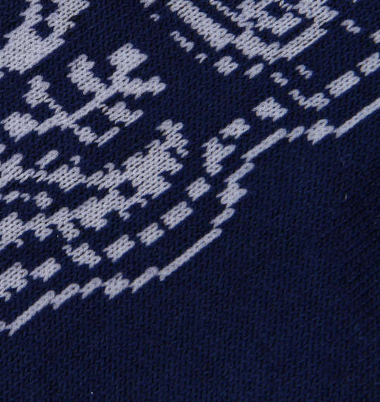  バンダナ柄アンクルソックス ネイビー