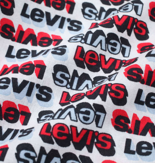 Levi's 2Pロゴ柄トランクス レッド系×ブラック系