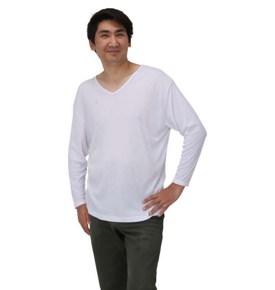 Heatchanger 長袖VTシャツ ホワイト