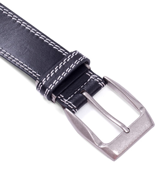  ステッチ入りベルト ブラック