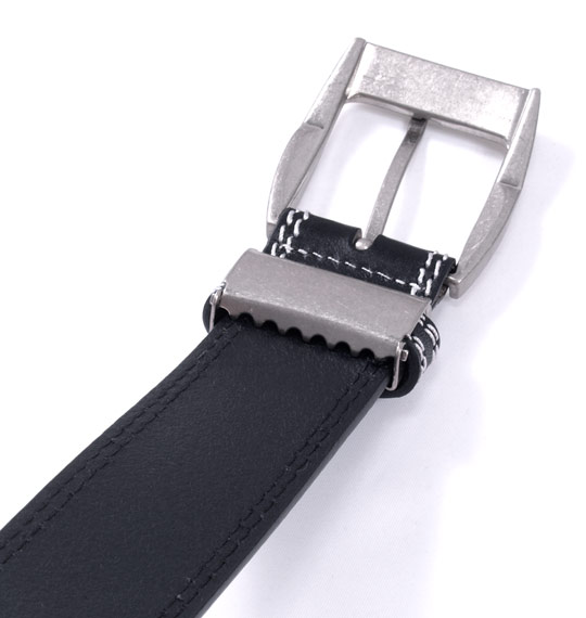  ステッチ入りベルト ブラック