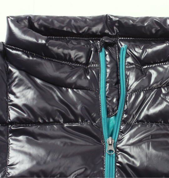 Mc.S.P ダウンジャケット ブラック×ターコイズ