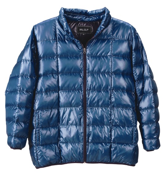 Mc.S.P ダウンジャケット ブルー×パープル