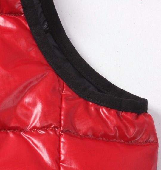 Mc.S.P パーカーダウンベスト レッド×ブラック