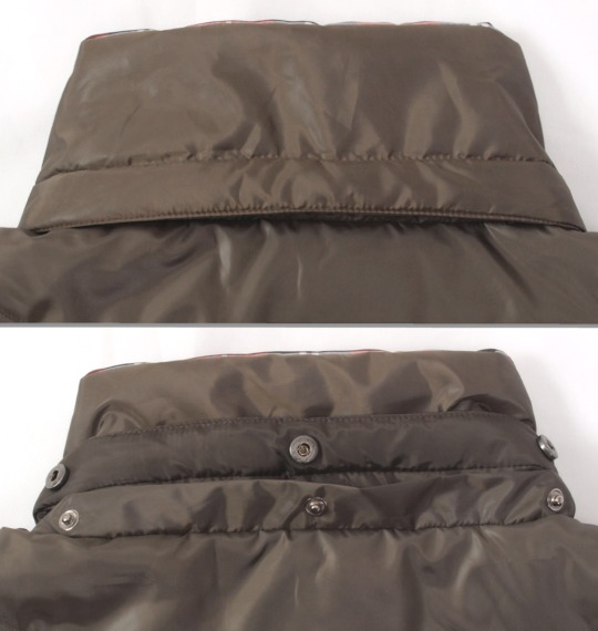 b-one-soul フード付中綿ベスト ブラウン