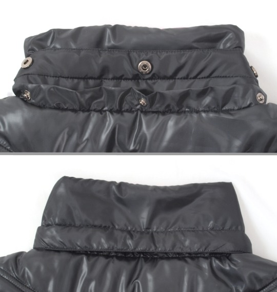 b-one-soul フード付中綿ベスト ブラック