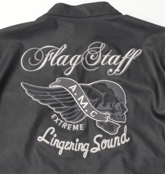 FLAGSTAFF PUレザーライダースジャケット ブラック