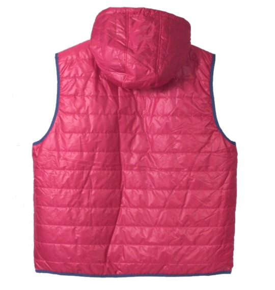 OUTDOOR PRODUCTS リバーシブル中綿ベスト レッド×ブルー